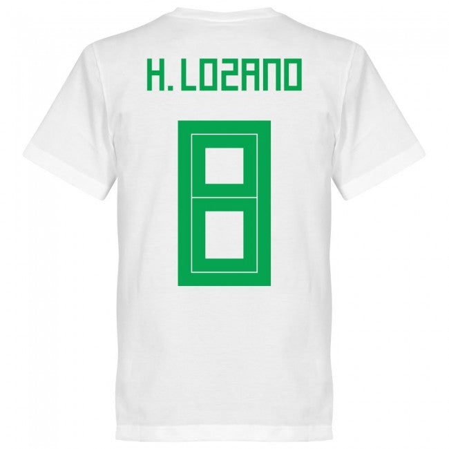 Mexico H. Lozano 8 Team T-Shirt - White