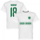 Saudi Arabia Nawaf 18 Team T-Shirt - Wihte