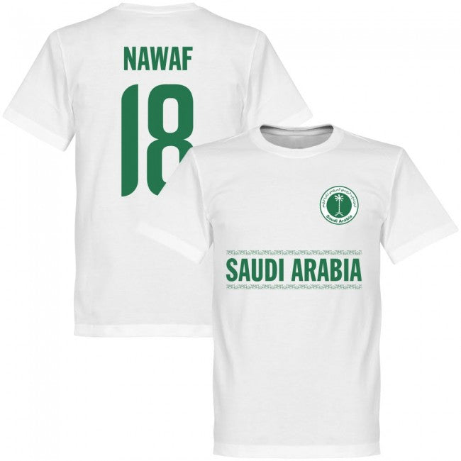 Saudi Arabia Nawaf 18 Team T-Shirt - Wihte