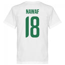 Saudi Arabia Nawaf 18 Team T-Shirt - Wihte