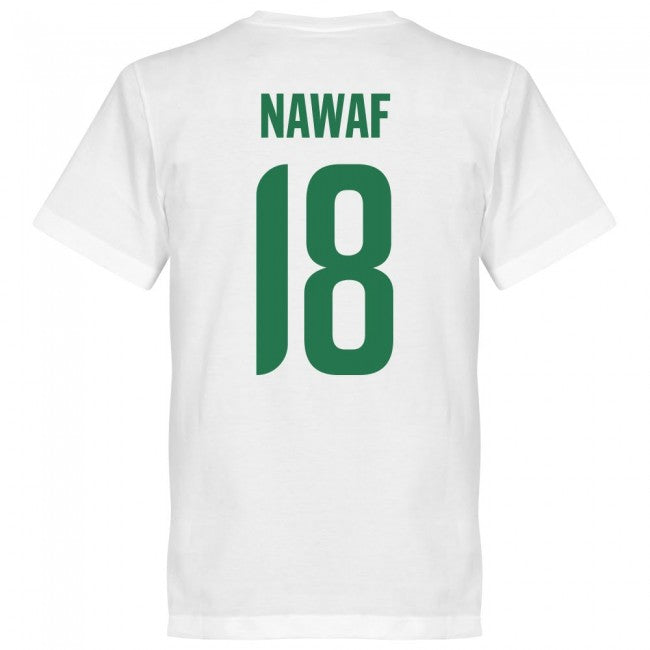 Saudi Arabia Nawaf 18 Team T-Shirt - Wihte