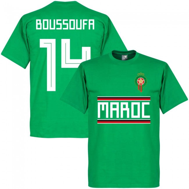 Morocco Boussoufa 14 Team T-Shirt - Green