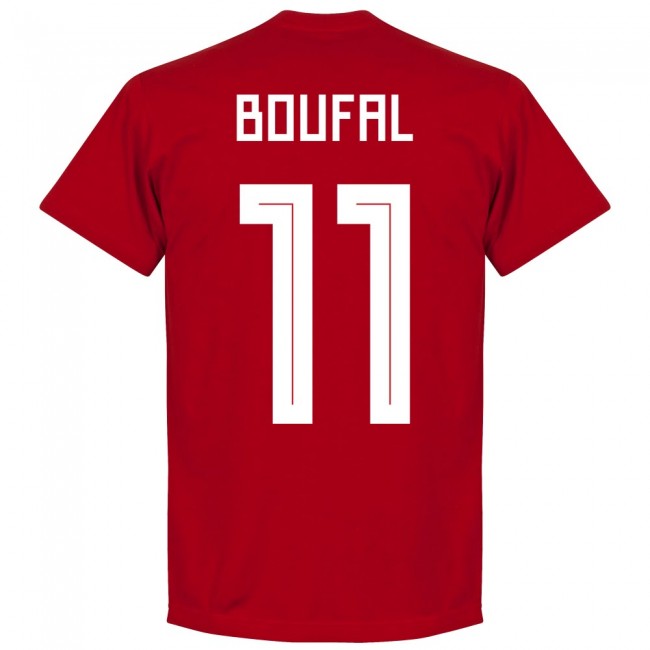 Morocco Boufal 11 Team T-Shirt - Red