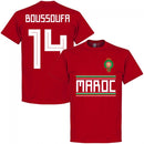 Morocco Boussoufa 14 Team T-Shirt - Red