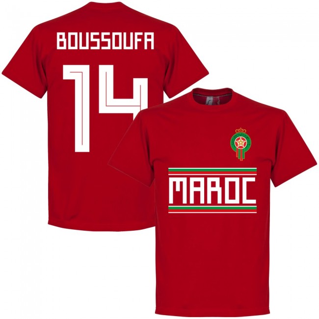Morocco Boussoufa 14 Team T-Shirt - Red