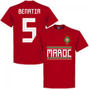 Morocco Benatia 5 Team T-Shirt - Red