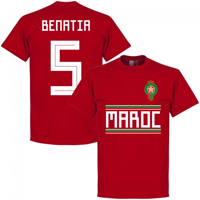 Morocco Benatia 5 Team T-Shirt - Red