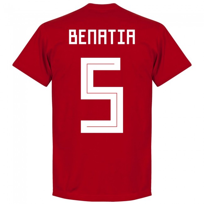 Morocco Benatia 5 Team T-Shirt - Red