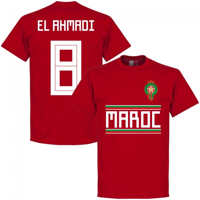 Morocco El Ahmadi 8 Team T-Shirt - Red