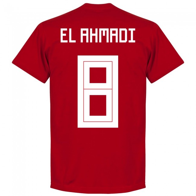 Morocco El Ahmadi 8 Team T-Shirt - Red