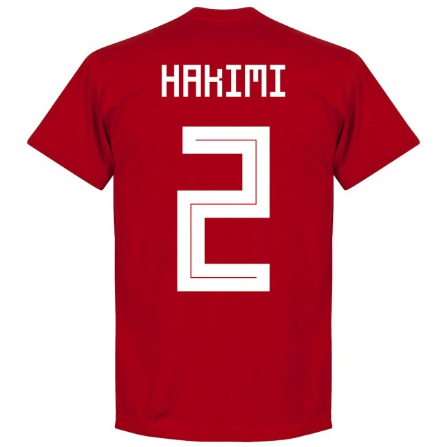 Morocco Hakimi Team T-Shirt - Red
