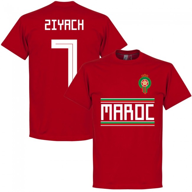 Morocco Ziyach 7 Team T-Shirt - Red