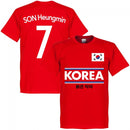 Korea Son 7 Team T-Shirt - Red
