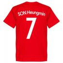 Korea Son 7 Team T-Shirt - Red