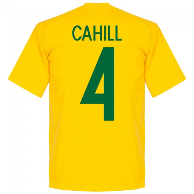 Australia Cahill 4 Team T-Shirt - Yellow