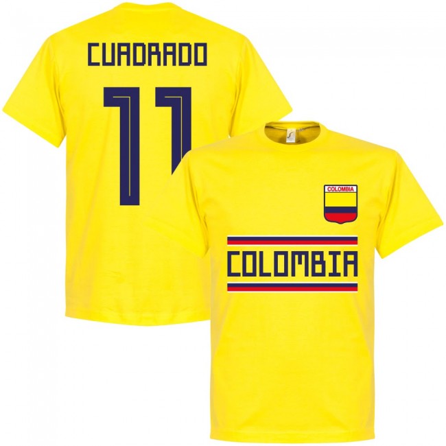 Colombia Cuadrado 11 Team T-shirt - Yellow