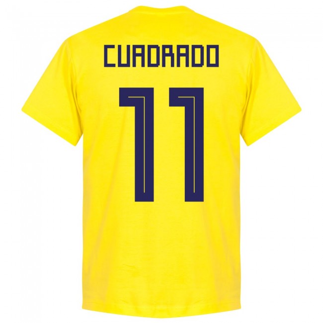 Colombia Cuadrado 11 Team T-shirt - Yellow