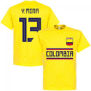 Colombia Y.Mina 13 Team T-shirt - Yellow