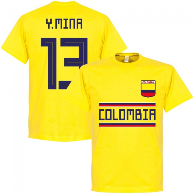 Colombia Y.Mina 13 Team T-shirt - Yellow