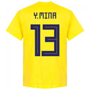 Colombia Y.Mina 13 Team T-shirt - Yellow