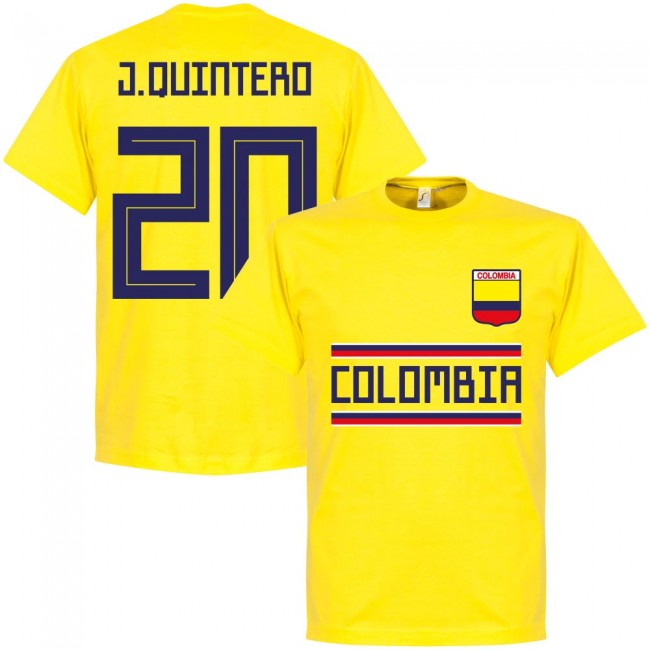 Colombia J.Quintero 13 Team T-shirt - Yellow