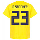 Colombia D. Sanchez 23 Team T-Shirt - Yellow