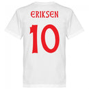 Denmark Eriksen 10 Team T-Shirt - White