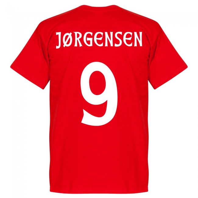 Denmark Jørgensen 9 Team T-Shirt - Red