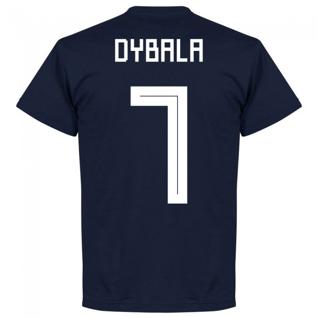 Argentina Dybala 7 Team T-Shirt - Navy