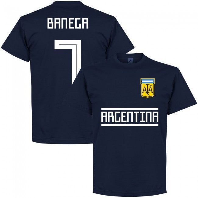 Argentina Banega 7 Team T-Shirt - Navy