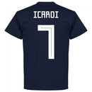 Argentina Icardi 7 Team T-shirt - Navy