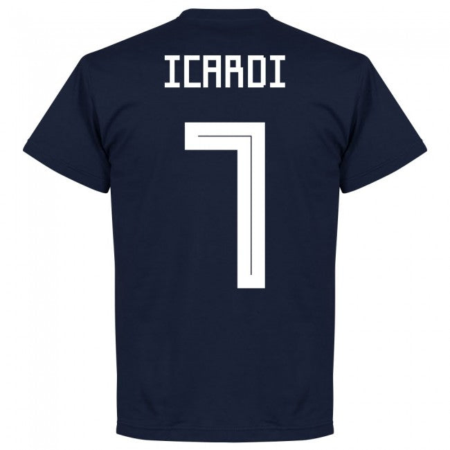 Argentina Icardi 7 Team T-shirt - Navy