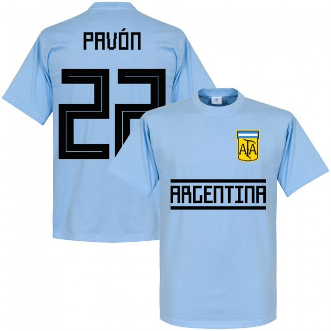 Argentina Pavon 22 Team T-Shirt - Sky