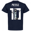 Argentina Messi 10 Gallery Team T-Shirt - Navy