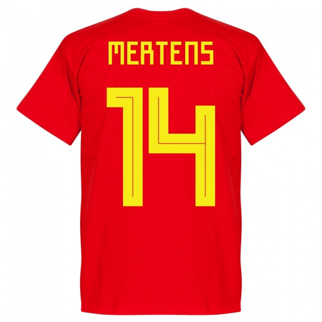 Belgium Mertens 14 Team T-Shirt - Red