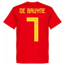 Belgium De Bruyne 7 Team KIDS T-Shirt - Red