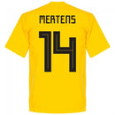 Belgium Mertens 14 Team T-Shirt - Yellow