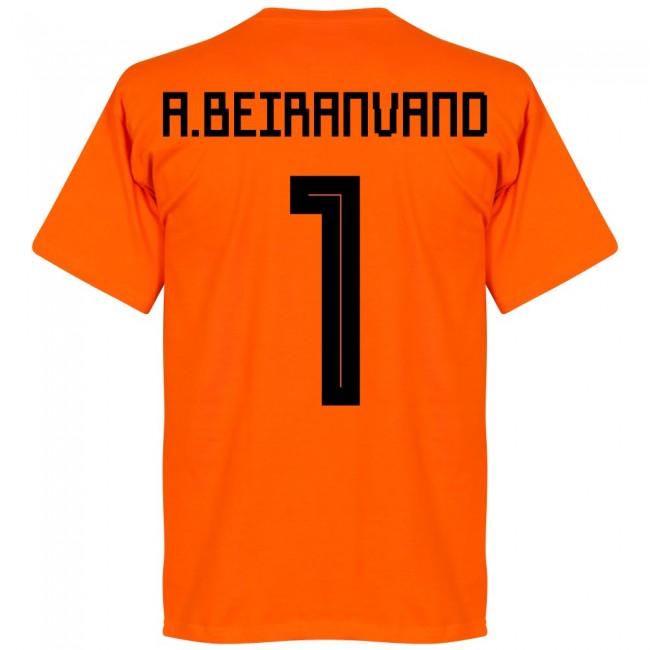 Iran A. Beiranvand 1 Team T-Shirt - Orange