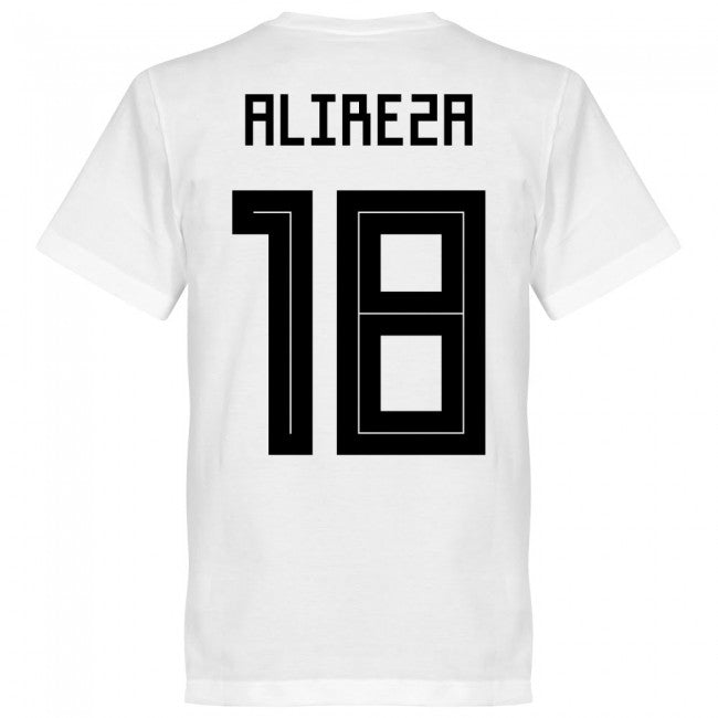 Iran Alireza 18 Team T-Shirt - White