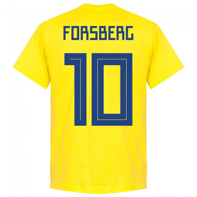 Sweden Forsberg 10 Team T-Shirt - Yellow