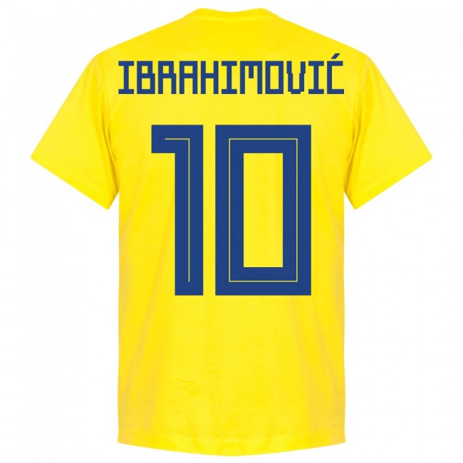 Sweden Ibrahimovic 10 Team T-Shirt - Yellow