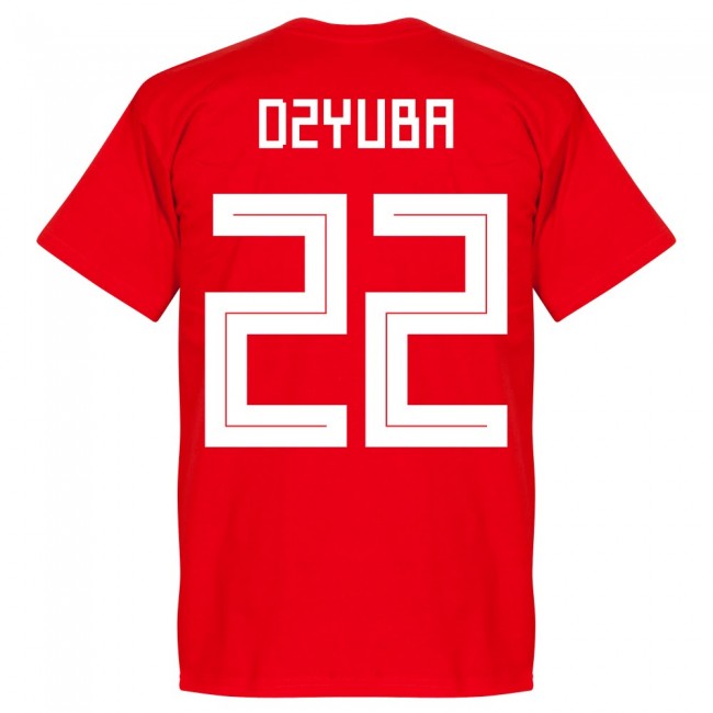 Russia Team Dzyuba 22 T-shirt - Red