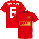 Russia Cheryshev 6 Team T-Shirt - Red