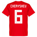 Russia Cheryshev 6 Team T-Shirt - Red