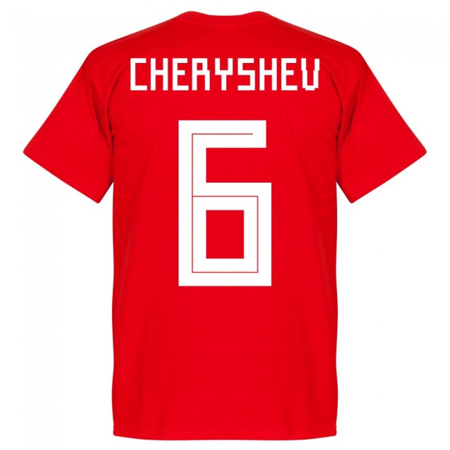 Russia Cheryshev 6 Team T-Shirt - Red