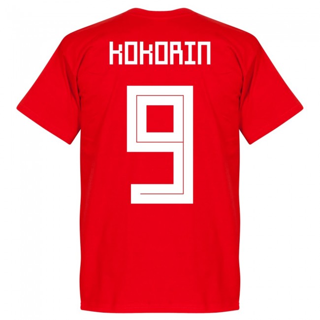 Russia Kokorin 9 Team T-Shirt - Red