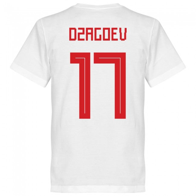 Russia Dzagoev 17 Team T-Shirt - White