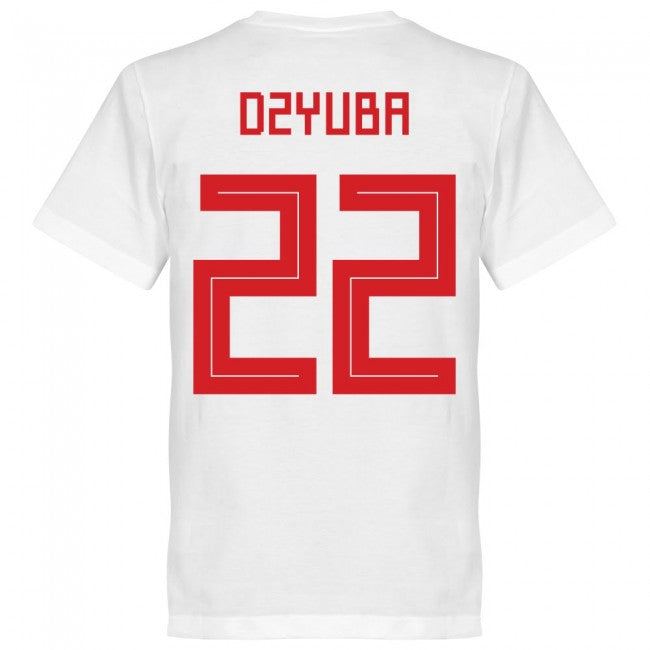 Russia Team Dzyuba 22 T-shirt - White
