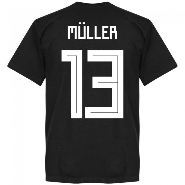 Germany Müller 13 Team T-Shirt - Black