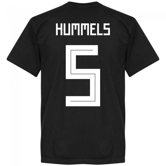 Germany Hummels 5 Team T-Shirt - Black